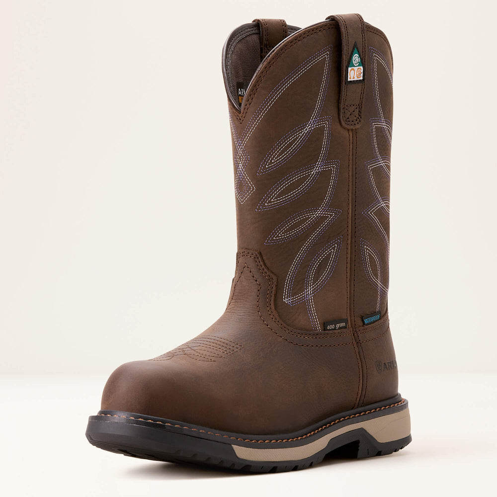 Riveter CSA Glacier Grip Waterproof 400g Composite Toe Work Boot Women - DARK STORM