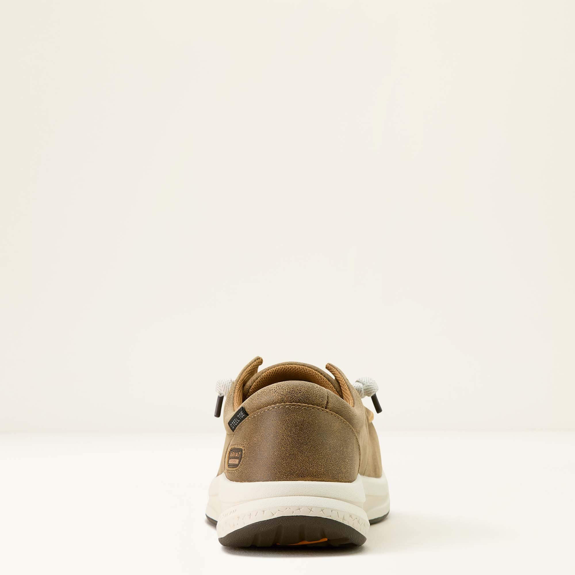Buckeye Steel Toe Work Shoe Women - BROWN BOMBER