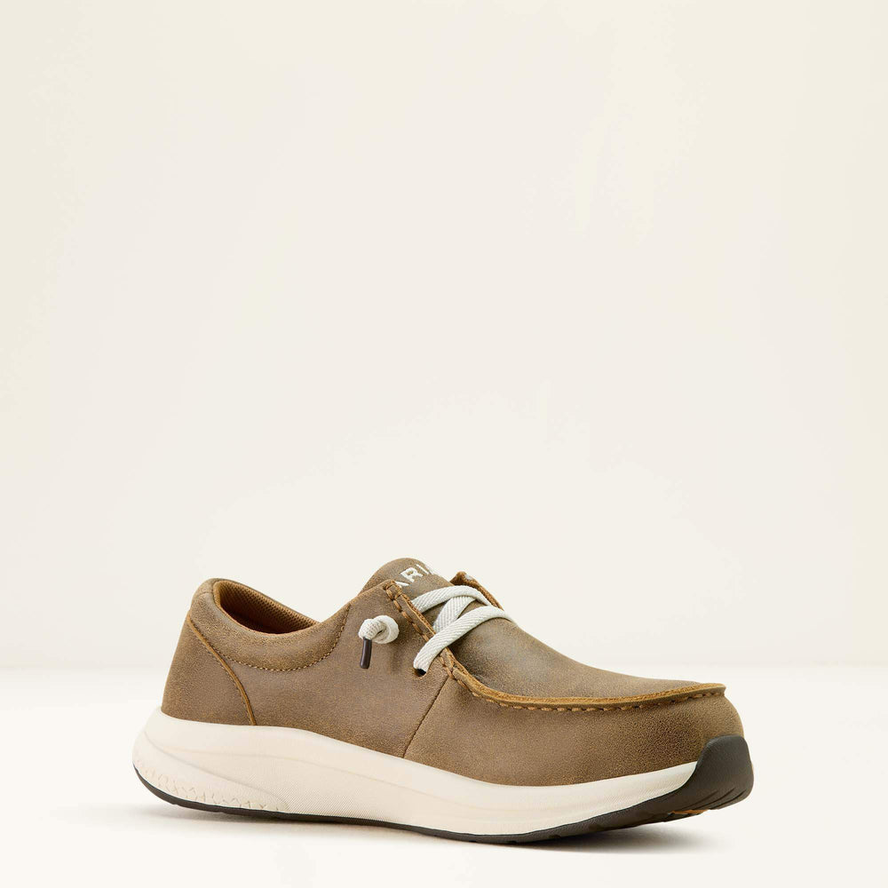 Buckeye Steel Toe Work Shoe Women - BROWN BOMBER
