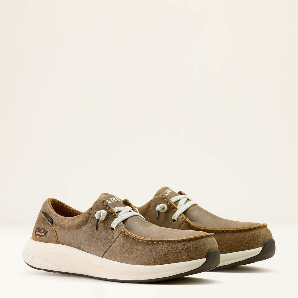 Buckeye Steel Toe Work Shoe Women - BROWN BOMBER