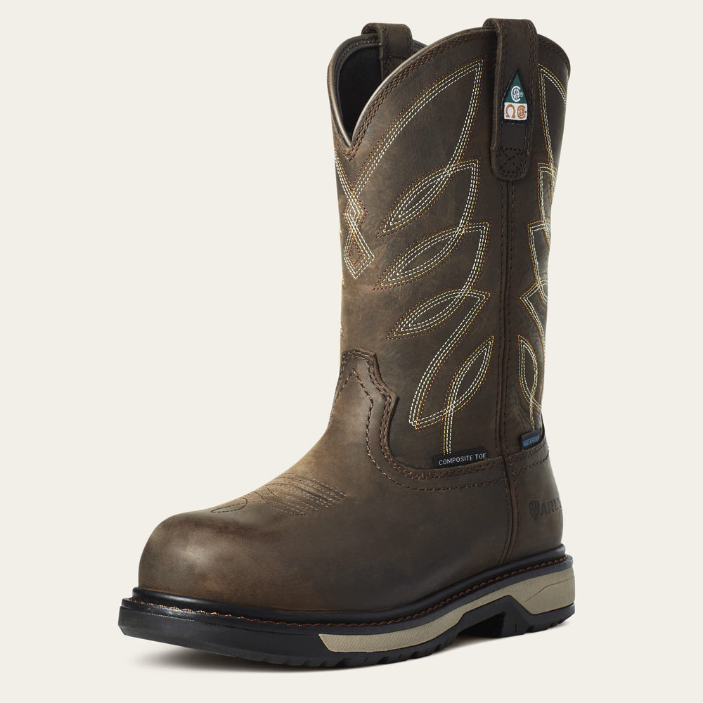 Riveter CSA Waterproof Composite Toe Work Boot Women - DARK BROWN