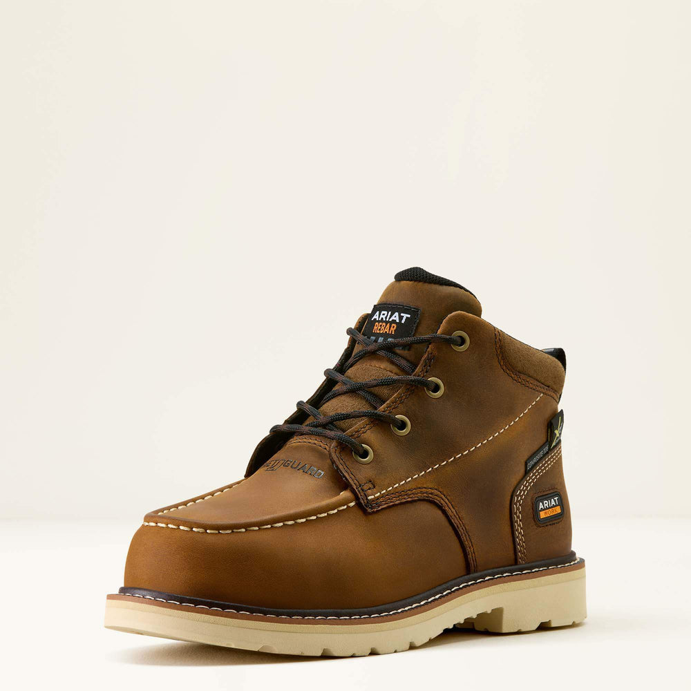 Rebar Lift Chukka MetGuard Composite Toe Work Boot Women - DISTRESSED BROWN