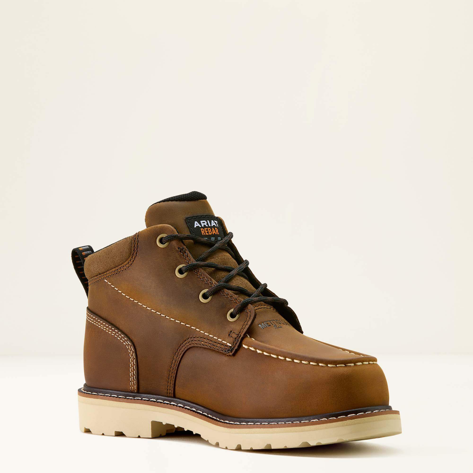 Rebar Lift Chukka MetGuard Composite Toe Work Boot Women - DISTRESSED BROWN