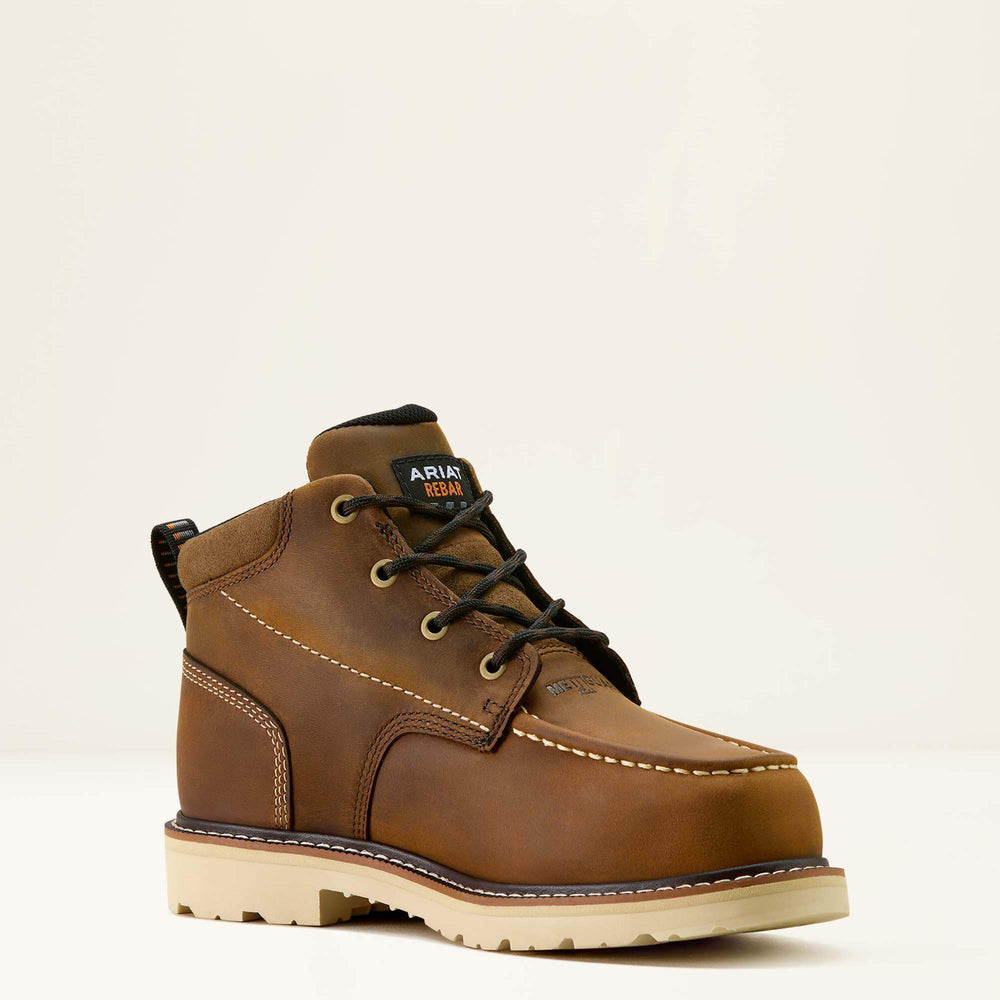 Rebar Lift Chukka MetGuard Composite Toe Work Boot Women - DISTRESSED BROWN