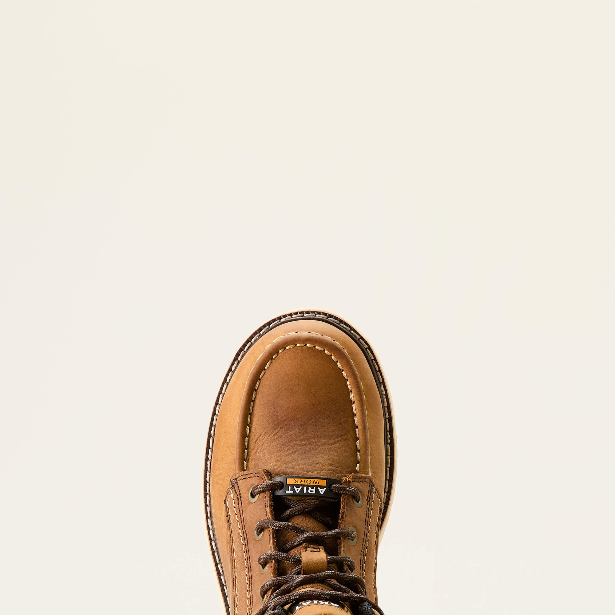 Rebar Wedge Moc Toe Waterproof Work Boot Women - ANTIQUE BROWN