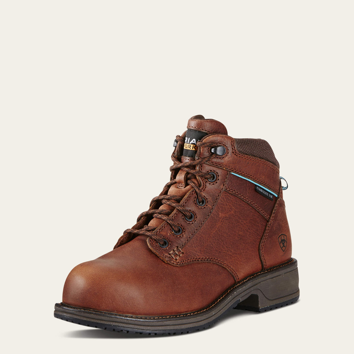 Casual Work Mid Lace SD Composite Toe Work Boot Women - NUTTY BROWN