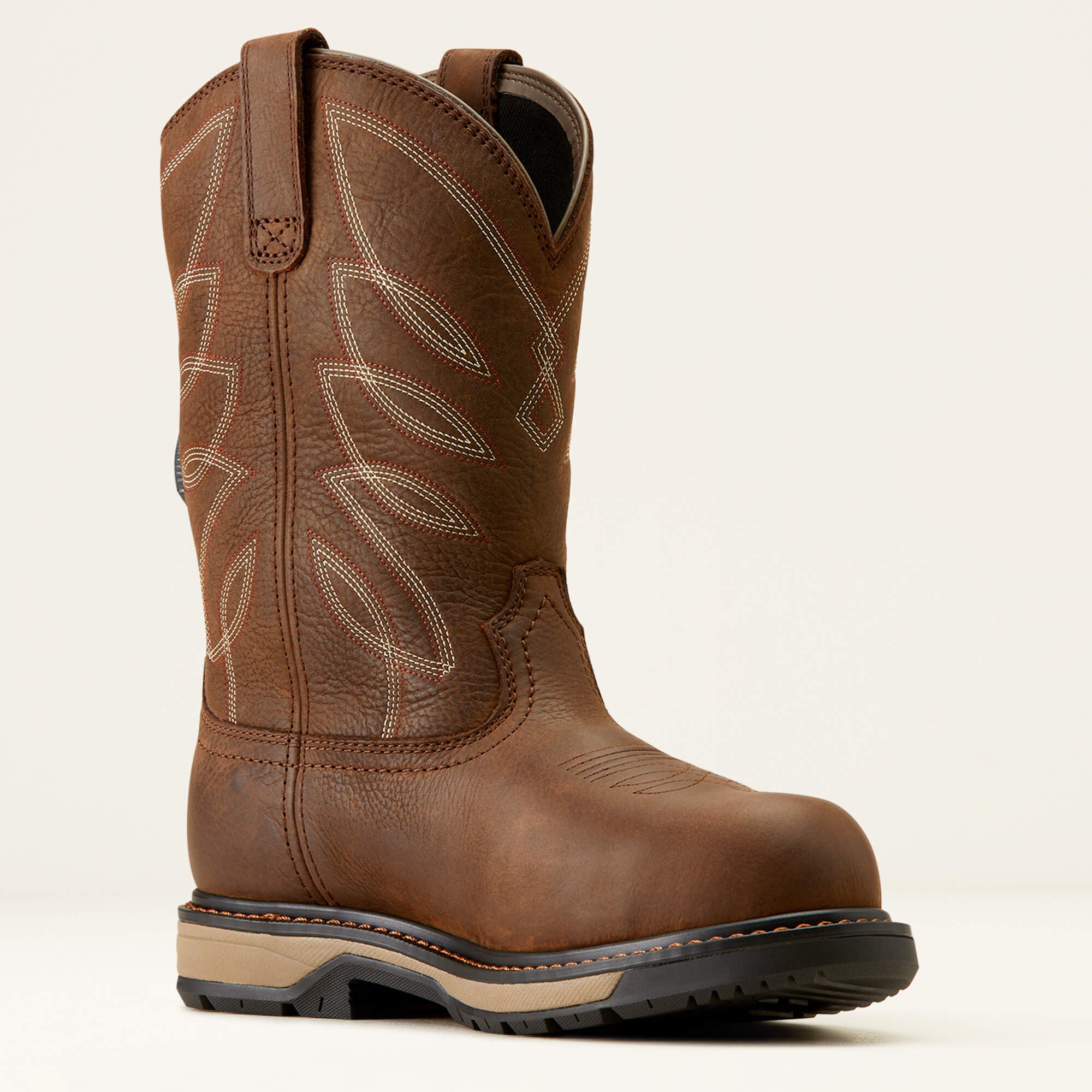 Riveter Pull-On BOA CSA Waterproof Composite Toe Work Boot Women - DARK BROWN
