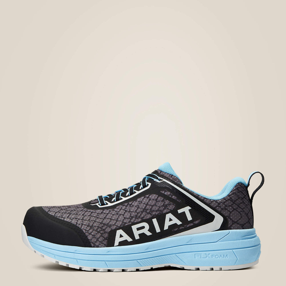 Outpace Composite Toe Work Shoe Women - GREY SNAKE MESH