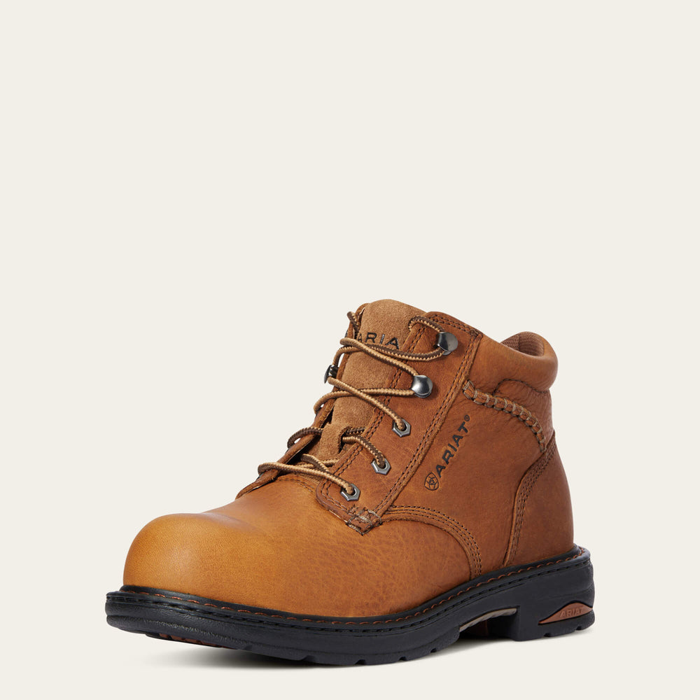 Macey Composite Toe Work Boot Women - DARK PEANUT