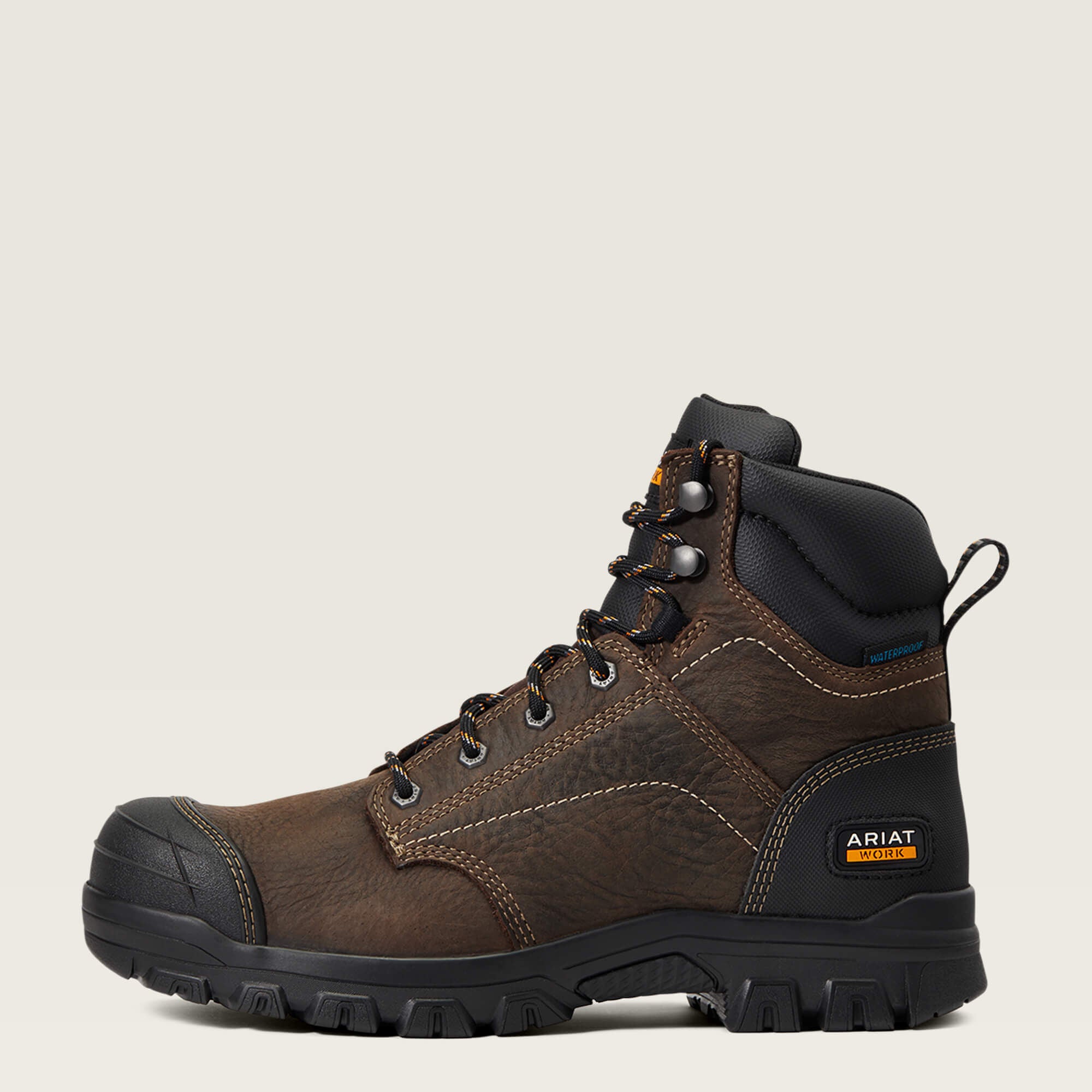 Treadfast 6" Waterproof Work Boot Women - DARK BROWN