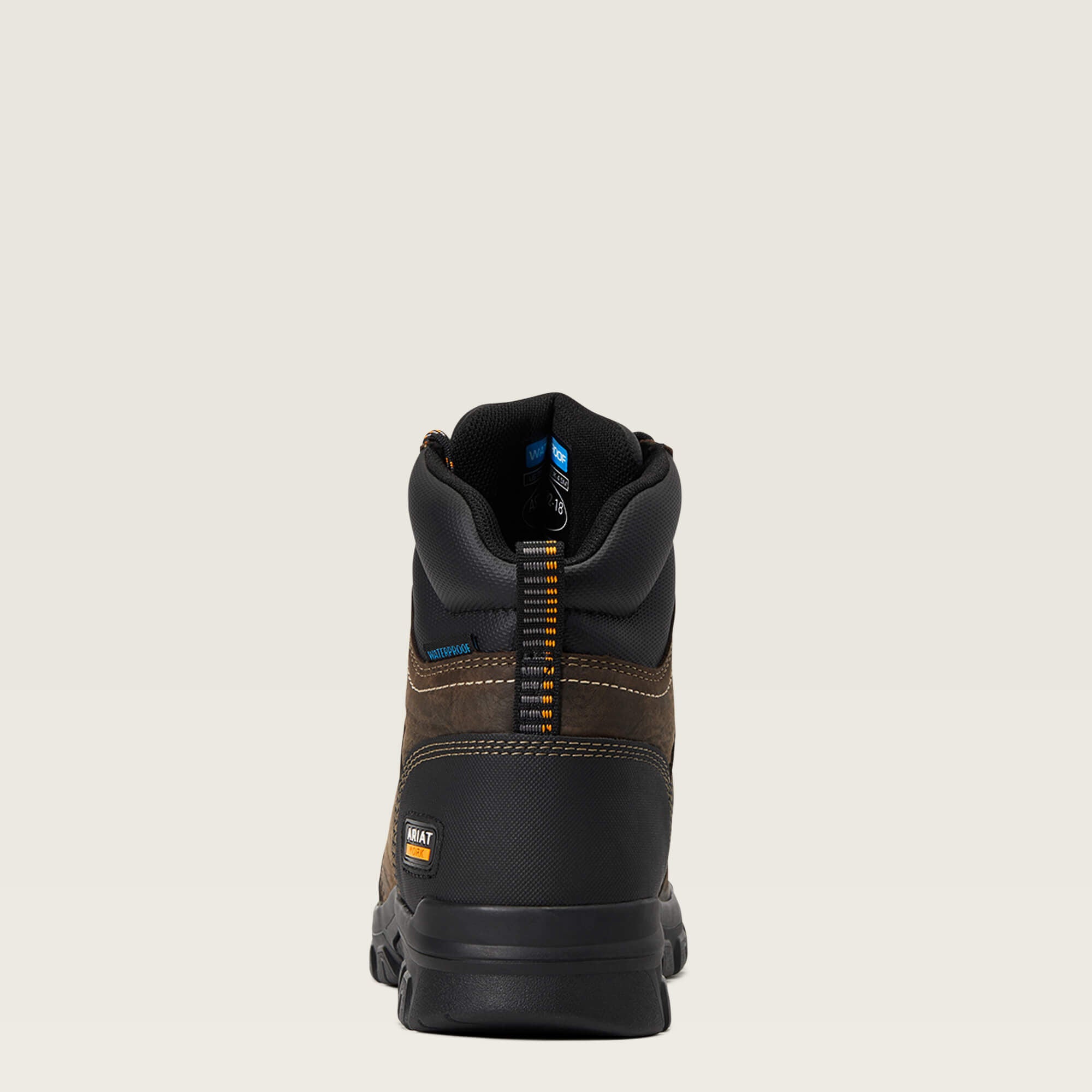 Treadfast 6" Waterproof Work Boot Women - DARK BROWN