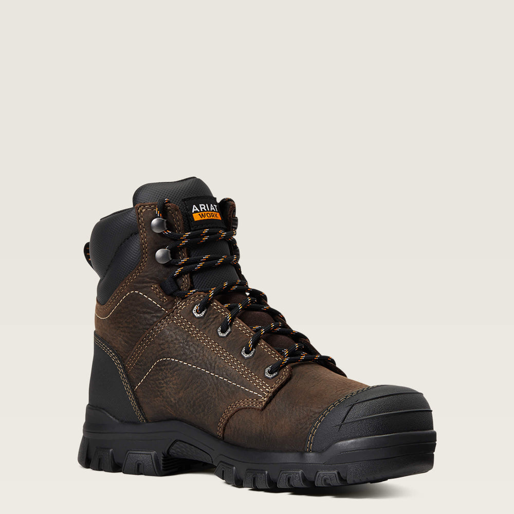Treadfast 6" Waterproof Work Boot Women - DARK BROWN