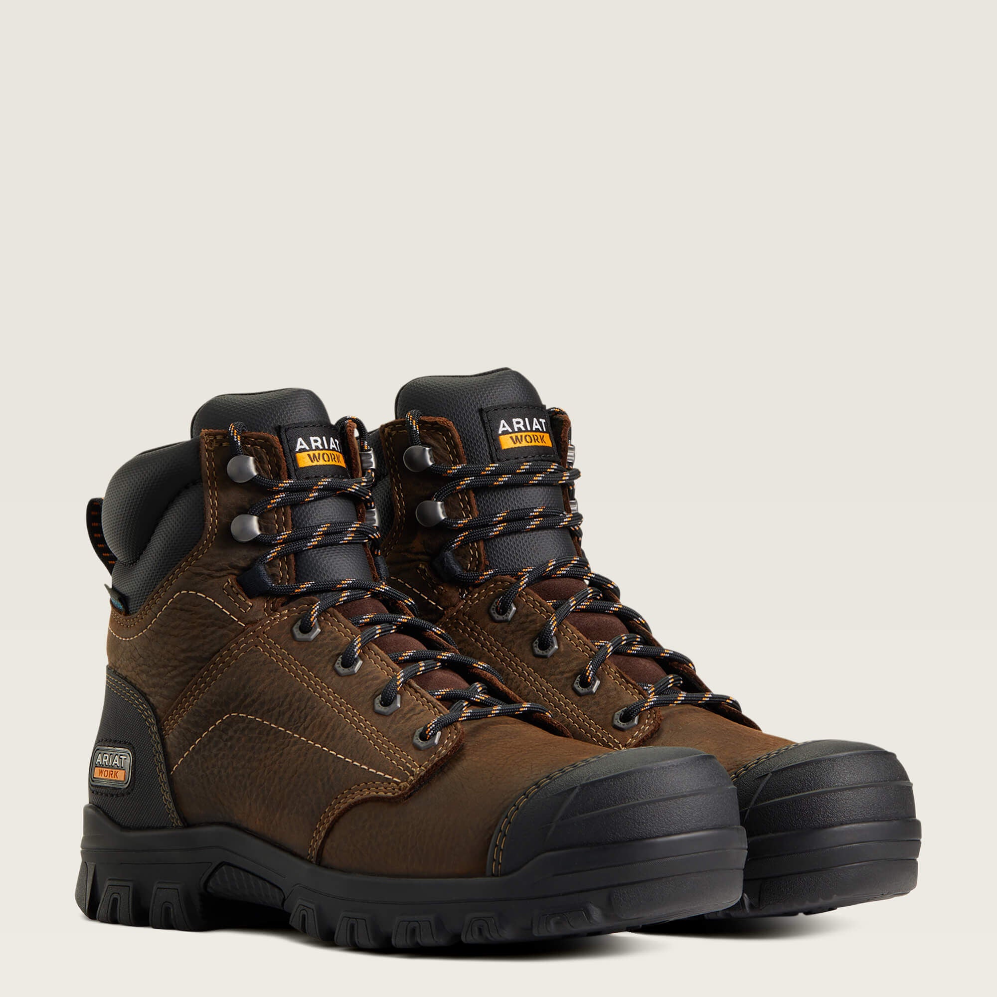 Treadfast 6" Waterproof Work Boot Women - DARK BROWN