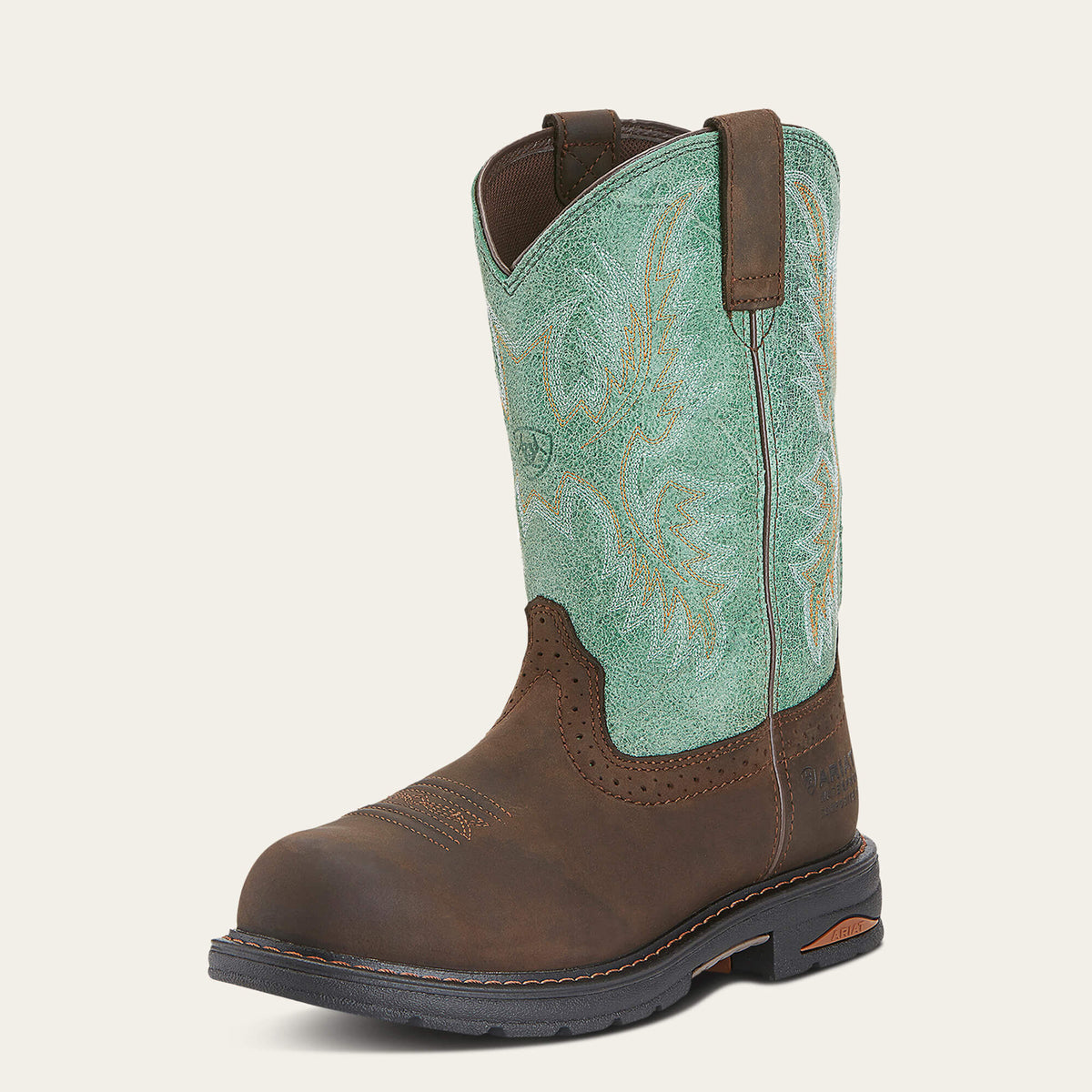 Tracey Waterproof Composite Toe Work Boot Women - OILY DISTRESSED BROWN