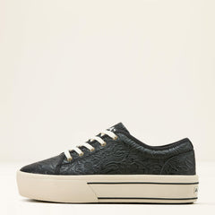 Skylar Shoe Women - BLACK FLORAL EMBOSS