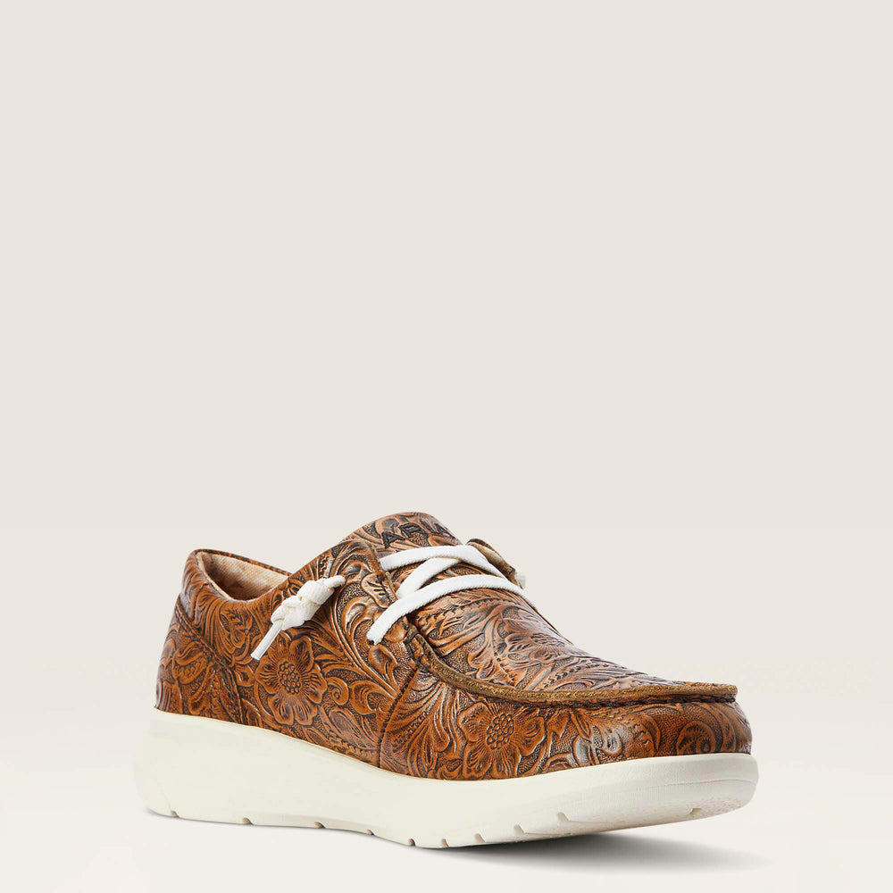Hilo Women - BROWN FLORAL EMBOSS