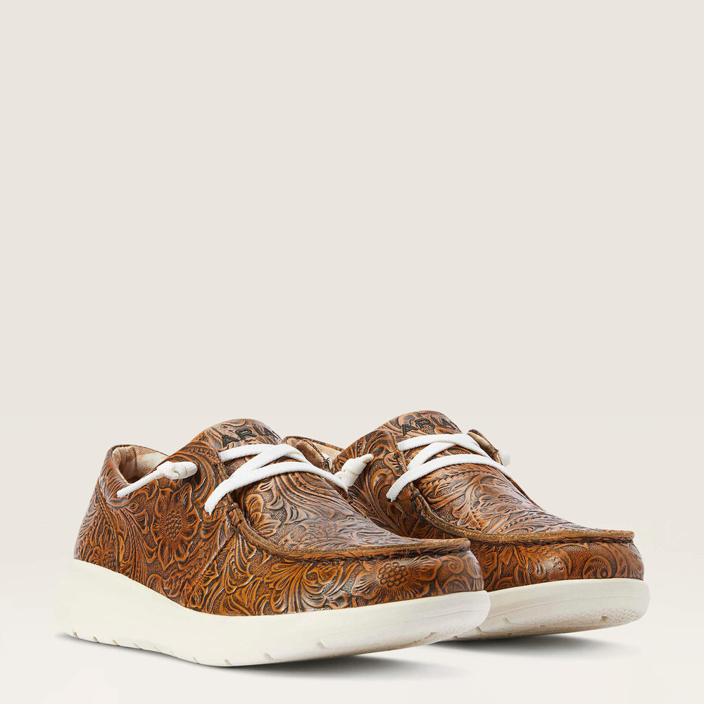 Hilo Women - BROWN FLORAL EMBOSS