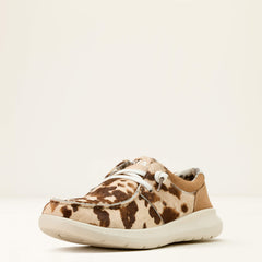 Hilo Shoe Women - TAN AND WHITE BRINDLE HAIR ON/DARK TAN S