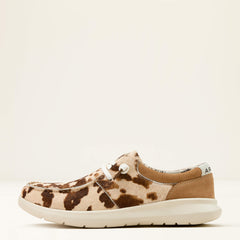 Hilo Shoe Women - TAN AND WHITE BRINDLE HAIR ON/DARK TAN S