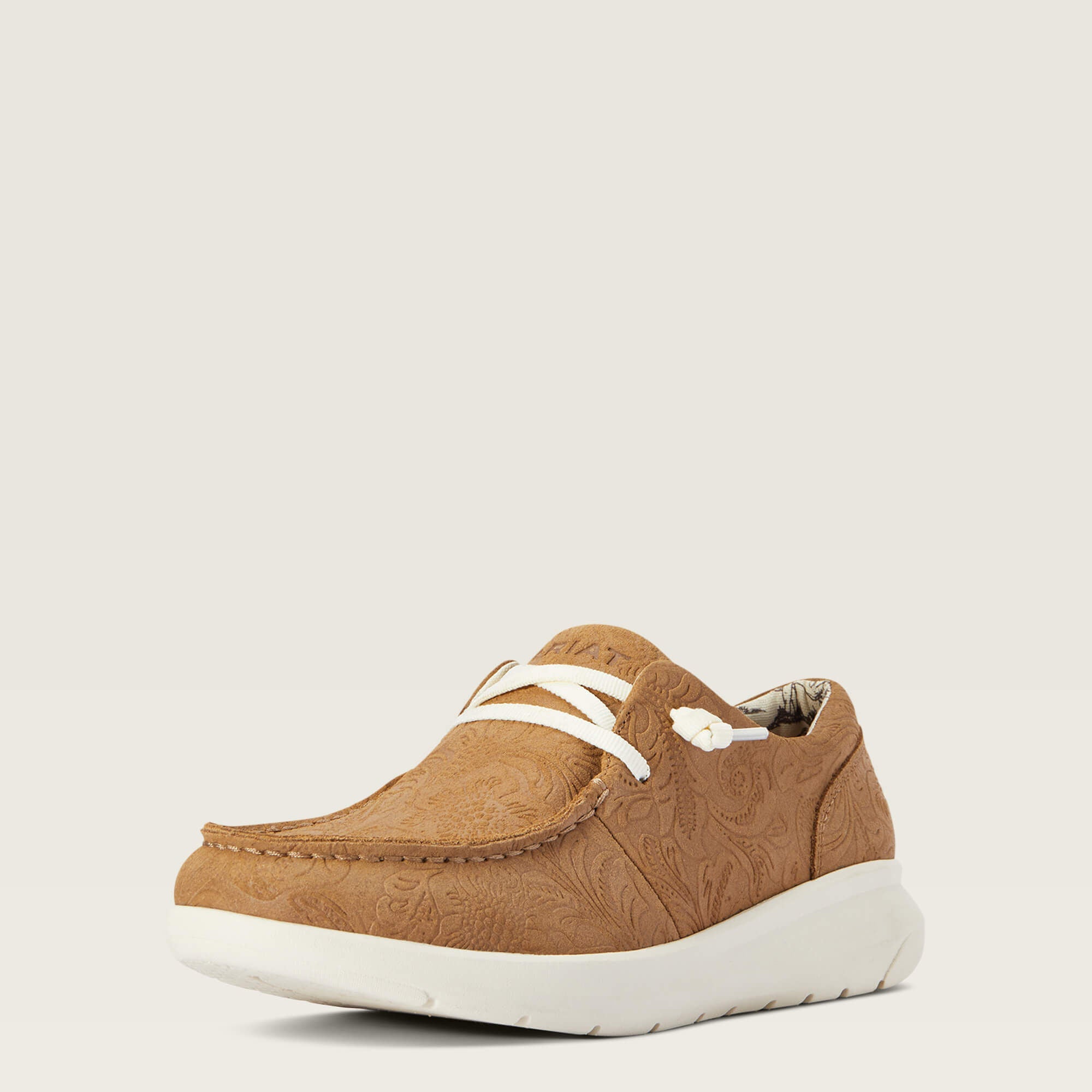 Hilo Women - TAN FLORAL EMBOSS