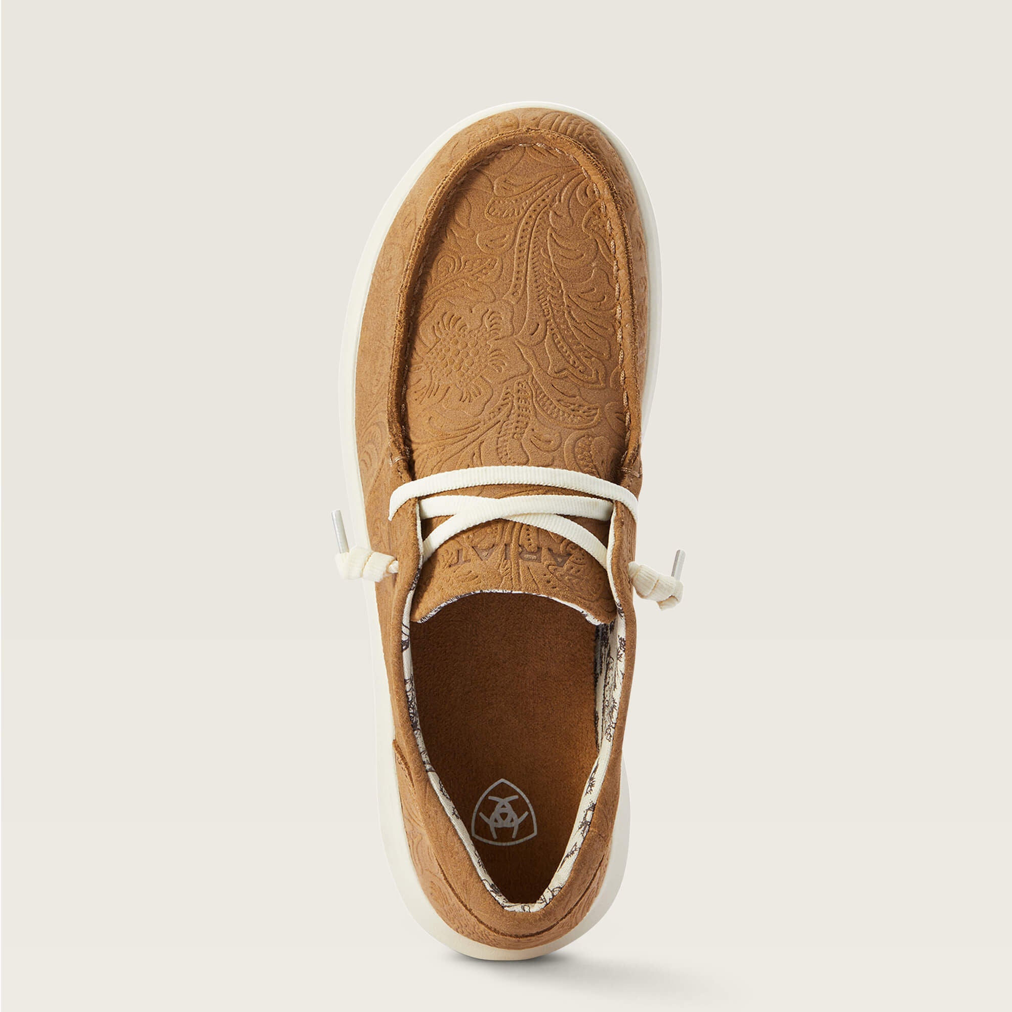 Hilo Women - TAN FLORAL EMBOSS