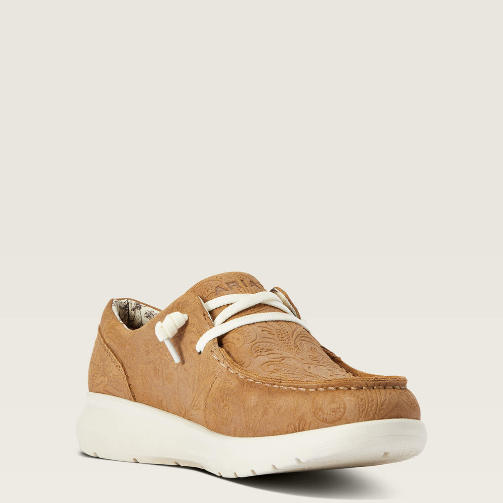 Hilo Women - TAN FLORAL EMBOSS