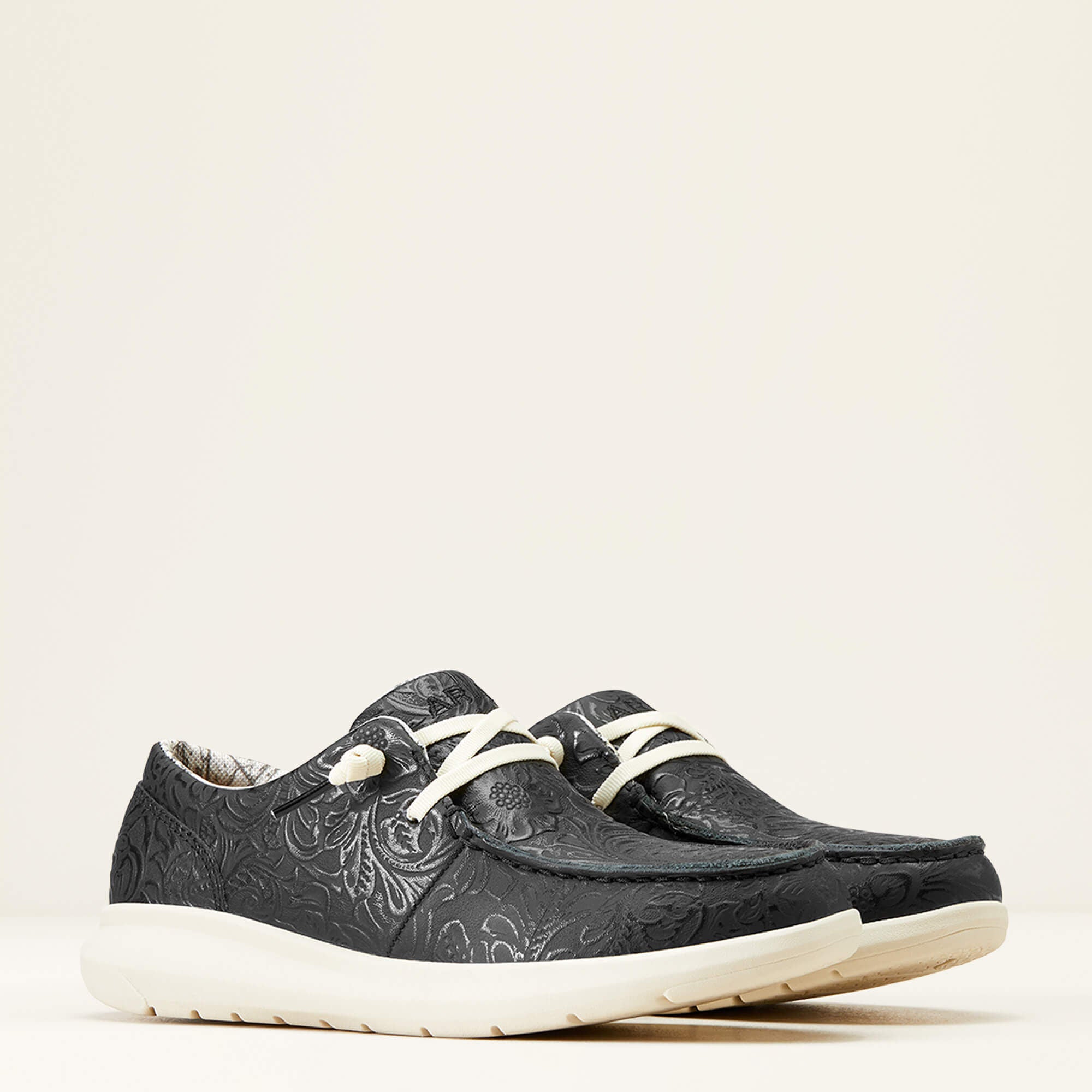 Hilo Women - BLACK FLORAL EMBOSS