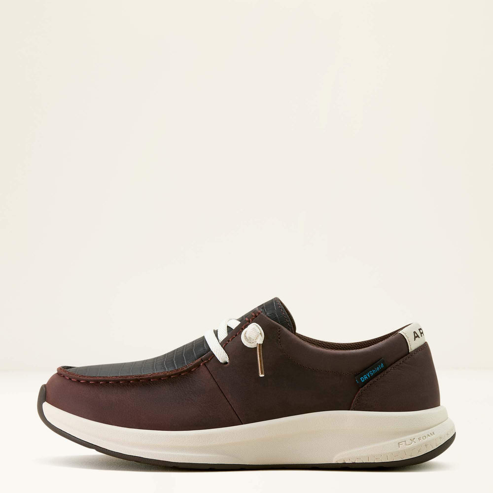 Buckeye Waterproof Shoe Women - CHOCOLATE/CAIMAN EMBOSS PRINT