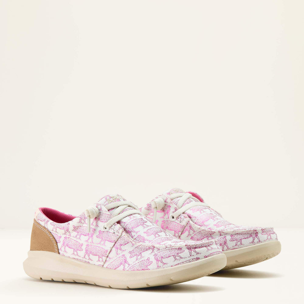 Hilo Shoe Women - PINK PIGGY PRINT/AGED TAN
