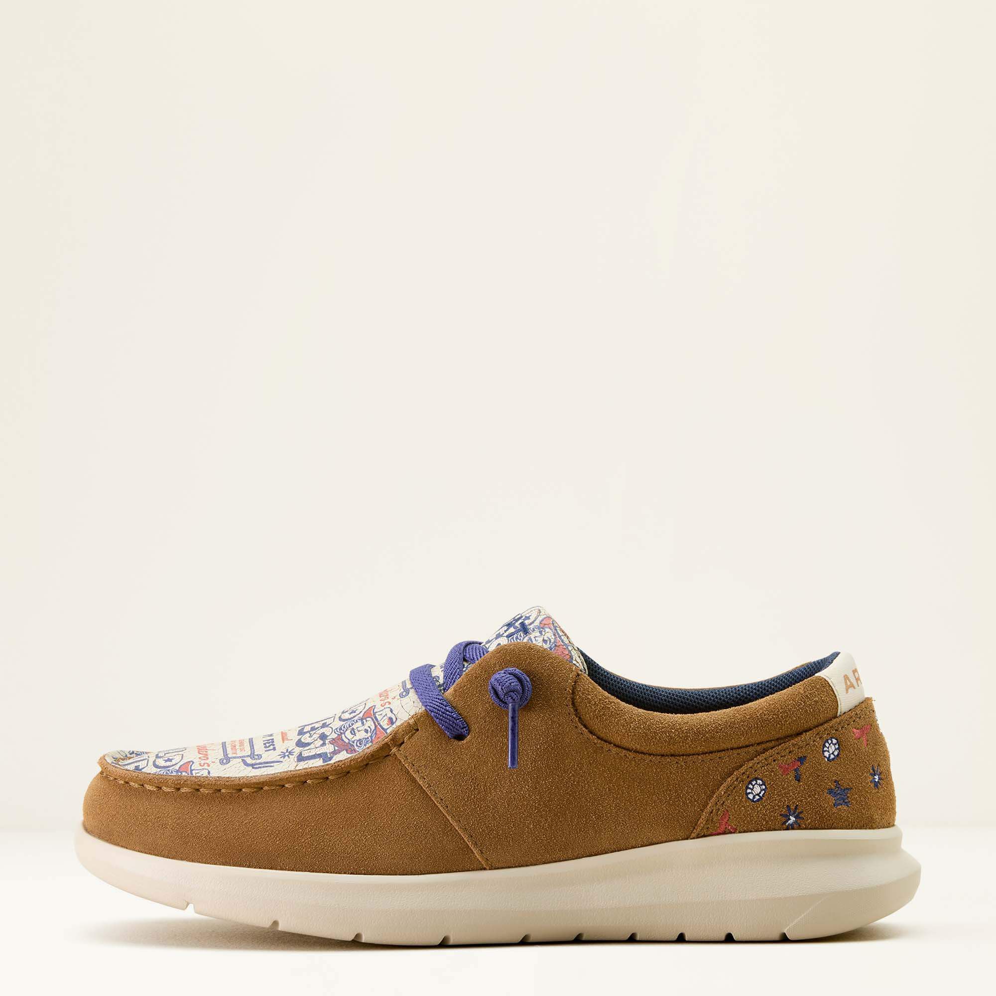 Hilo Sendero Shoe Women - BARN BROWN/WILD WEST COUNTRY FEST PRINT