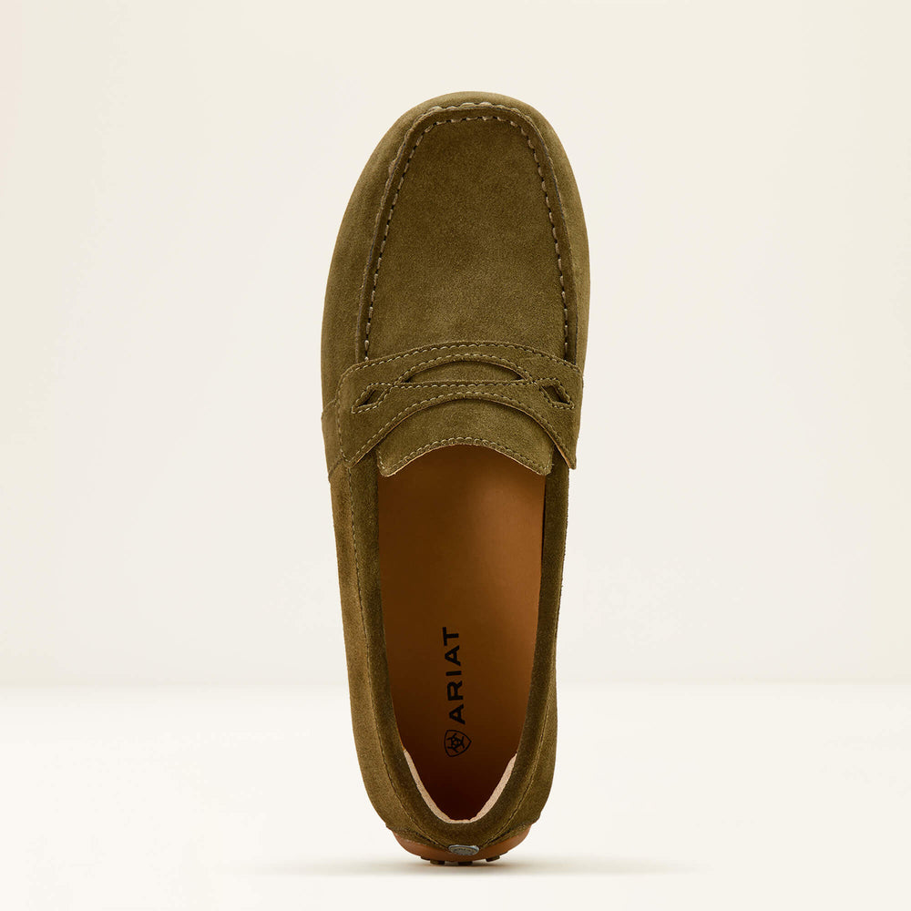 Selene Driving Moc Women - DARK OLIVE SUEDE