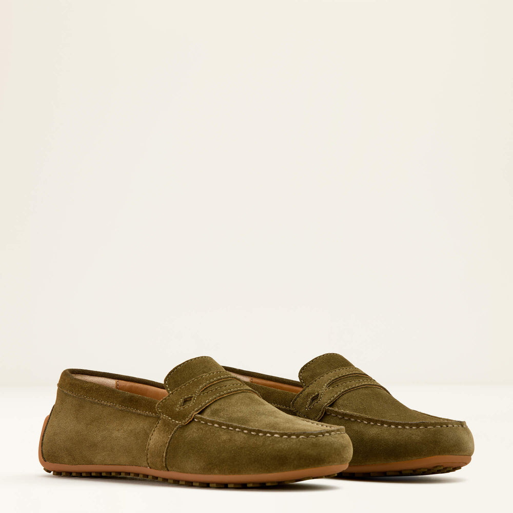 Selene Driving Moc Women - DARK OLIVE SUEDE