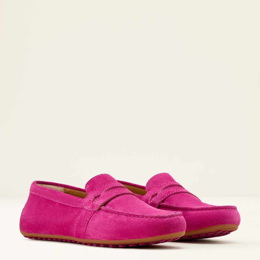 Selene Driving Moc Women - HOT PINK SUEDE