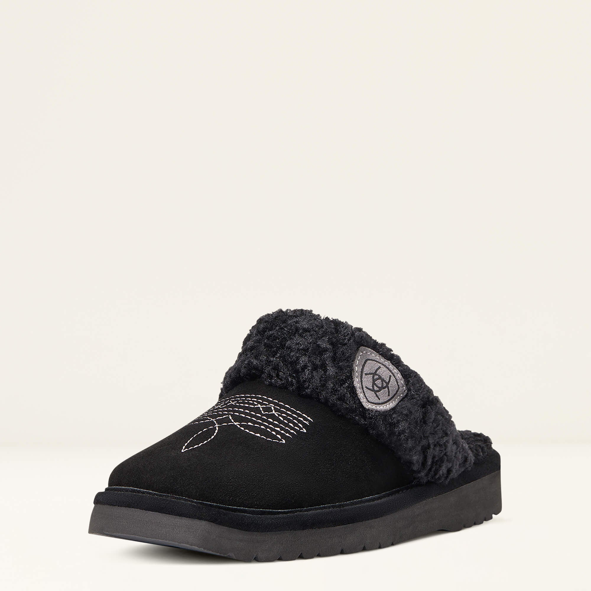 Jackie Square Toe Slipper Women - BLACK