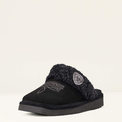 Jackie Square Toe Slipper Women - BLACK
