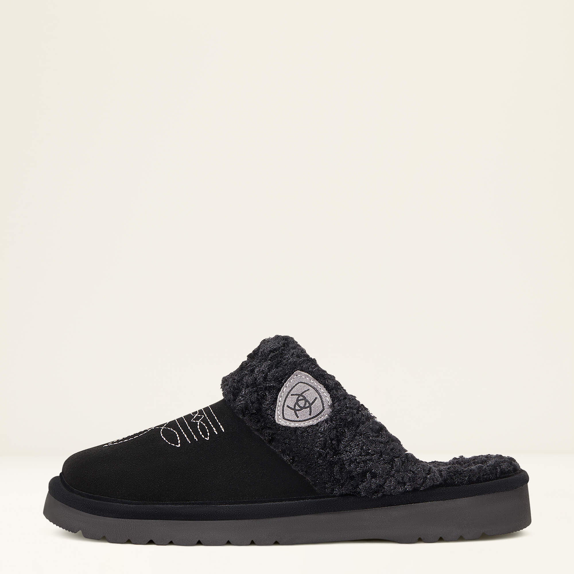 Jackie Square Toe Slipper Women - BLACK
