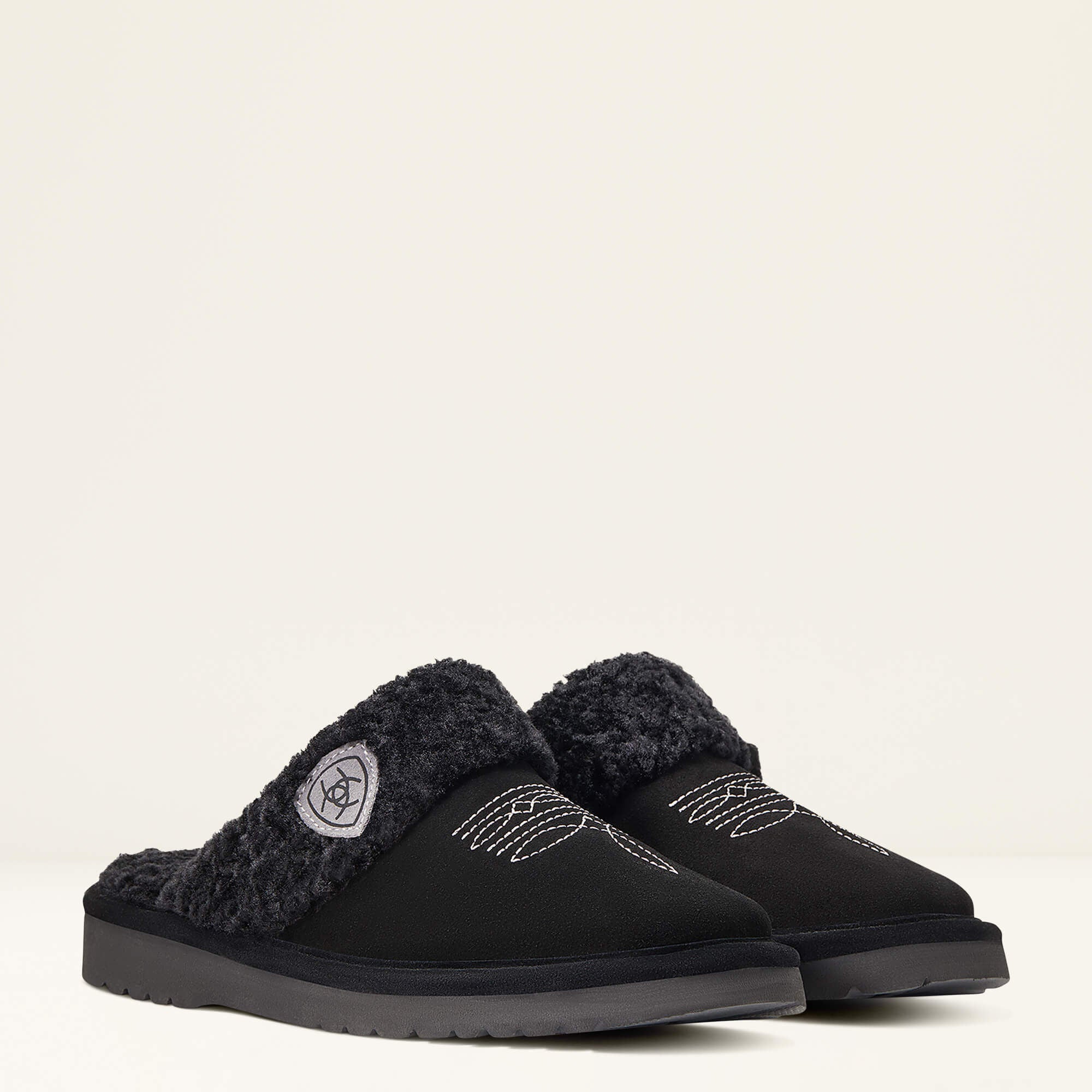 Jackie Square Toe Slipper Women - BLACK