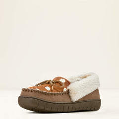 Moccasin Slipper Women - BROWN ANTELOPE