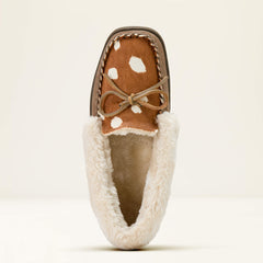 Moccasin Slipper Women - BROWN ANTELOPE