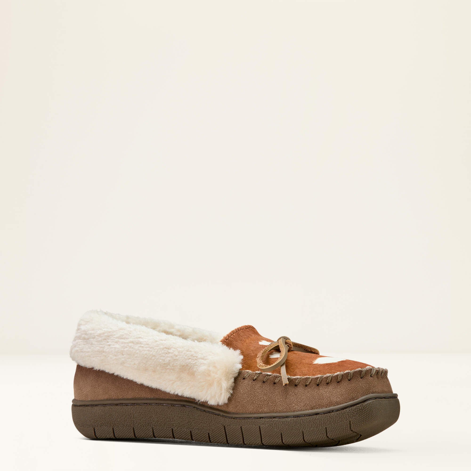 Moccasin Slipper Women - BROWN ANTELOPE