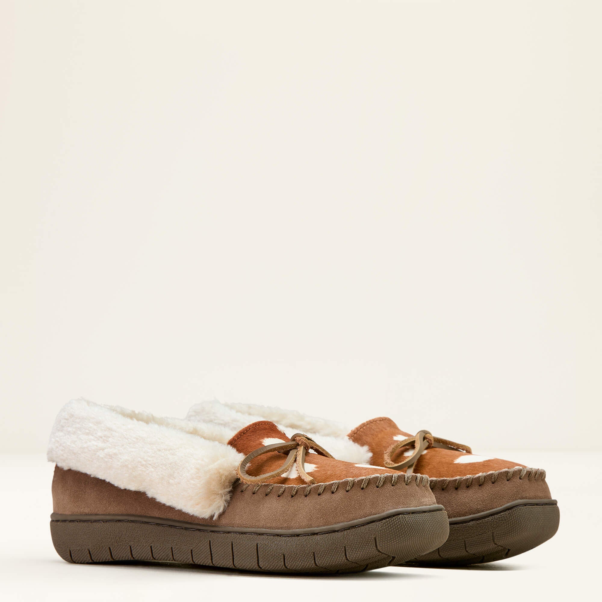 Moccasin Slipper Women - BROWN ANTELOPE