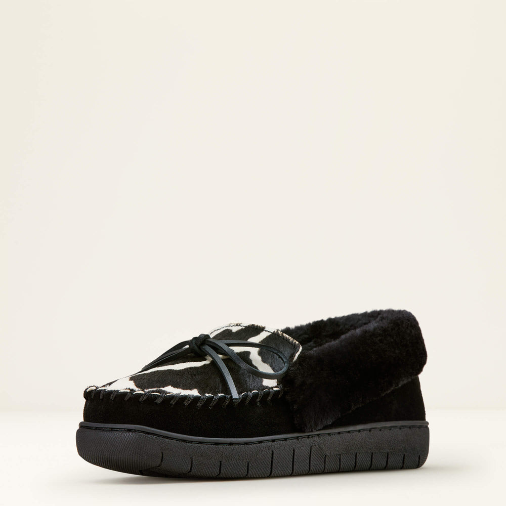Moccasin Slipper Women - BLACK