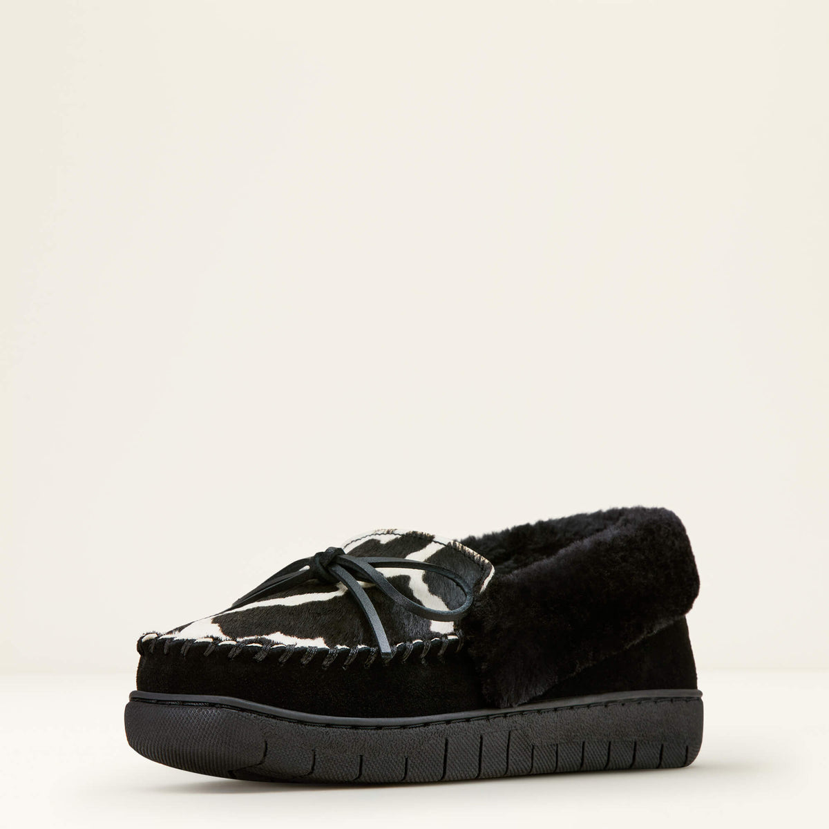 Moccasin Slipper Women - BLACK