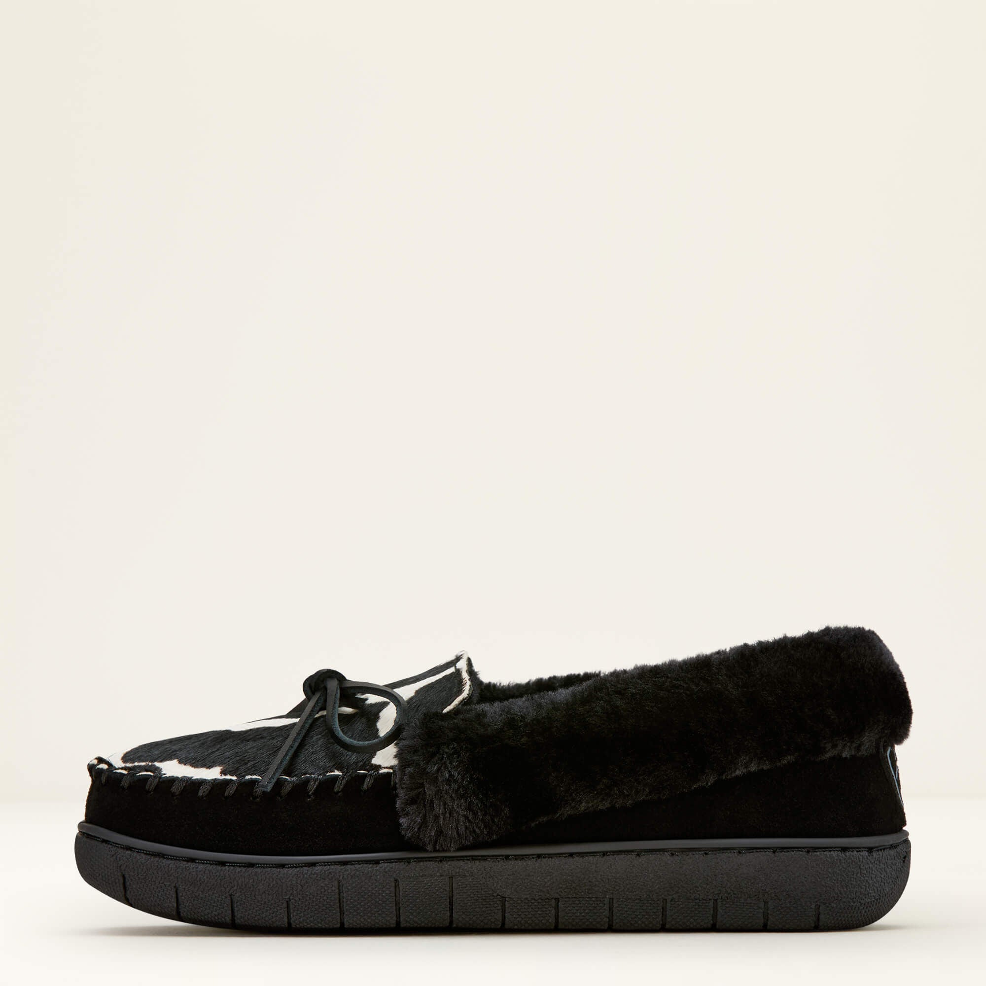 Moccasin Slipper Women - BLACK