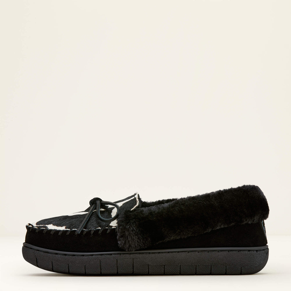 Moccasin Slipper Women - BLACK