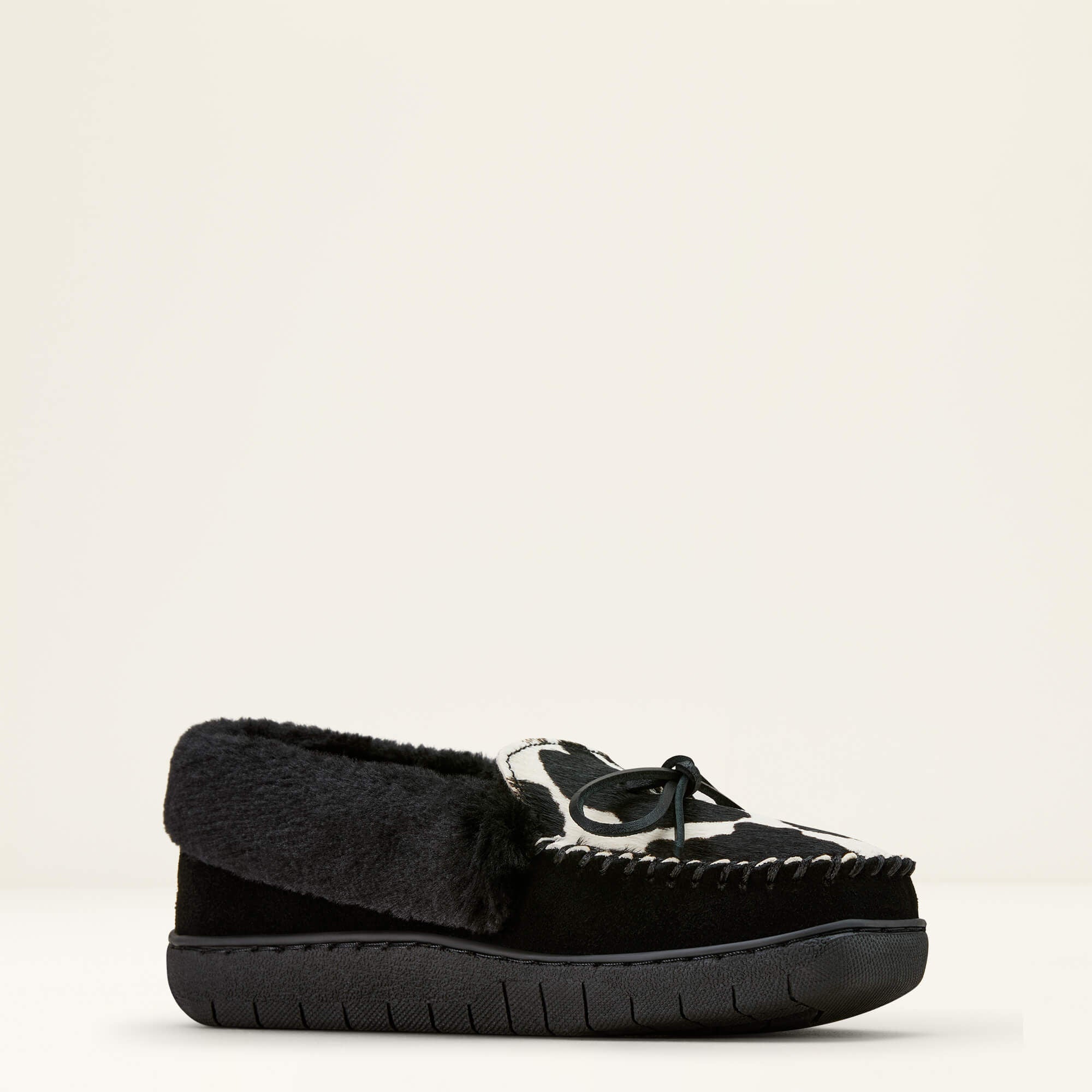 Moccasin Slipper Women - BLACK