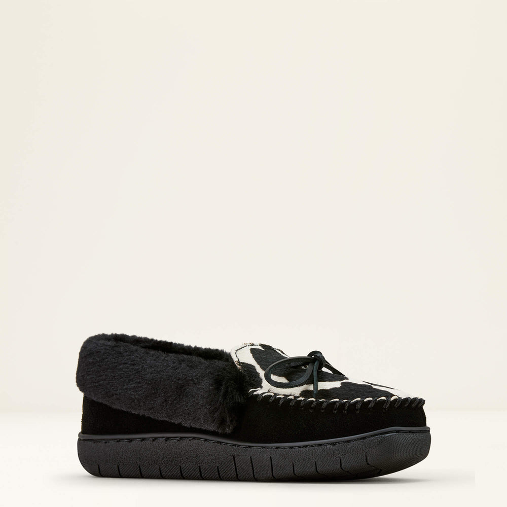 Moccasin Slipper Women - BLACK