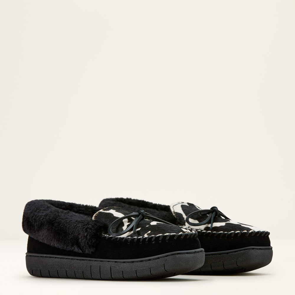 Moccasin Slipper Women - BLACK