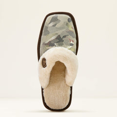 Jackie Square Toe Stack Slipper Women - GREEN