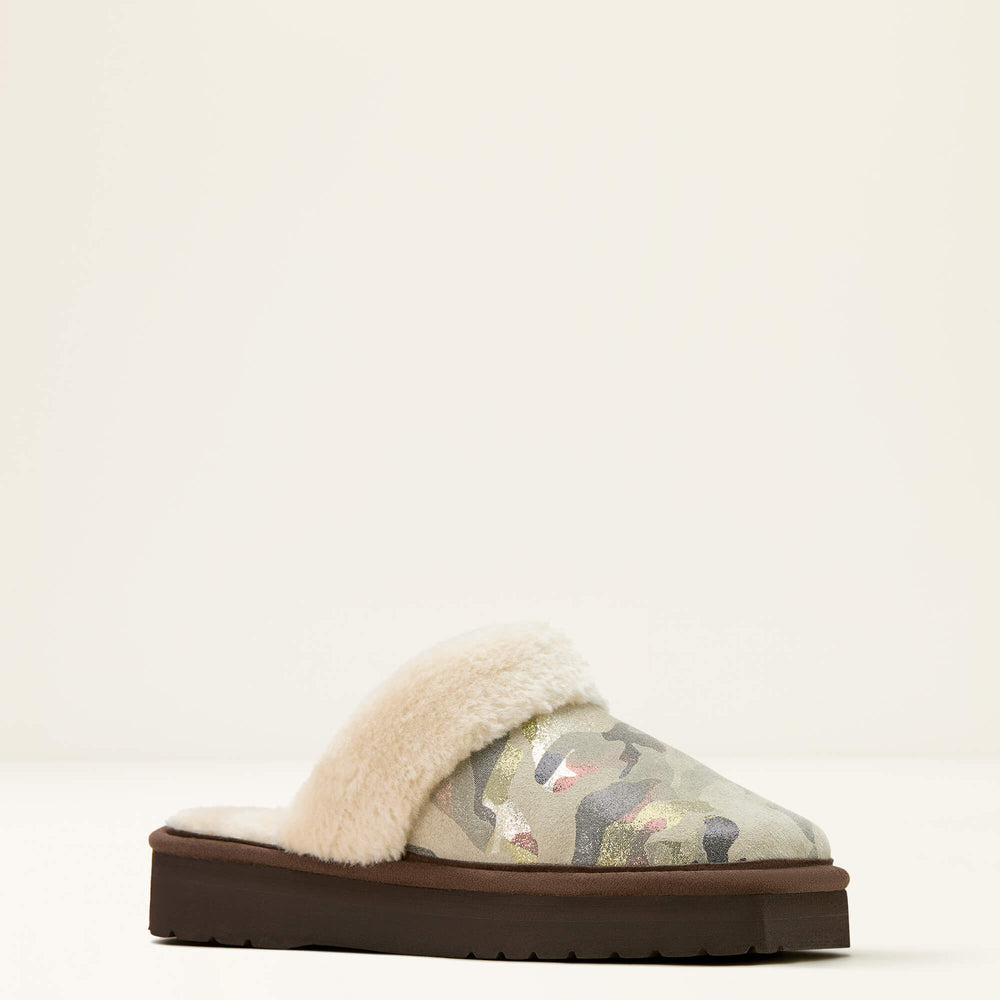 Jackie Square Toe Stack Slipper Women - GREEN